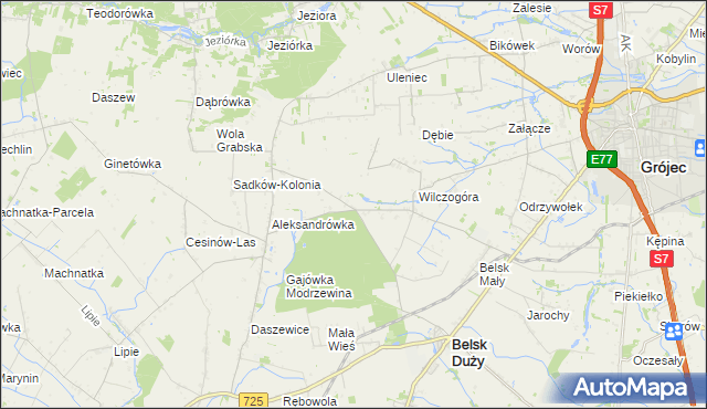 mapa Rosochów, Rosochów na mapie Targeo