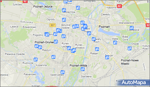 mapa Rynek Wildecki, Rynek Wildecki na mapie Targeo