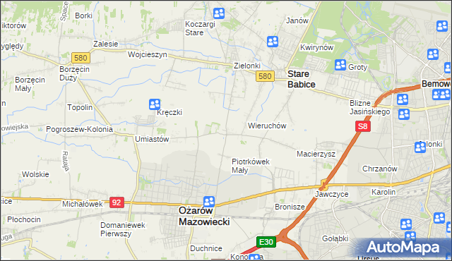 mapa Strzykuły, Strzykuły na mapie Targeo