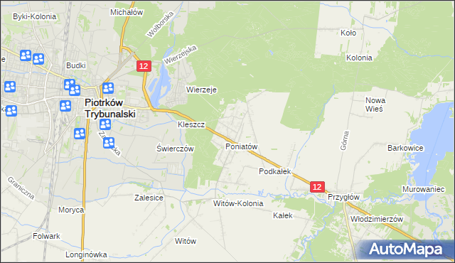 mapa Uszczyn, Uszczyn na mapie Targeo