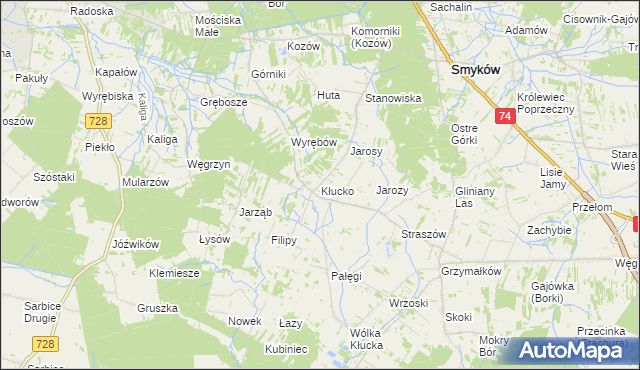 mapa Kłucko, Kłucko na mapie Targeo