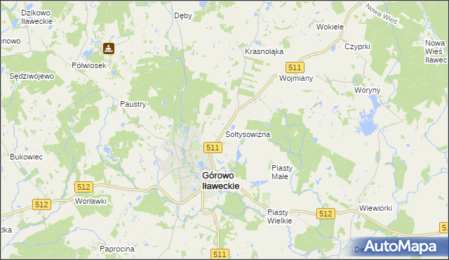 mapa Sołtysowizna, Sołtysowizna na mapie Targeo