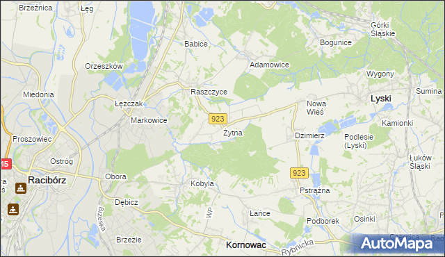 mapa Żytna, Żytna na mapie Targeo