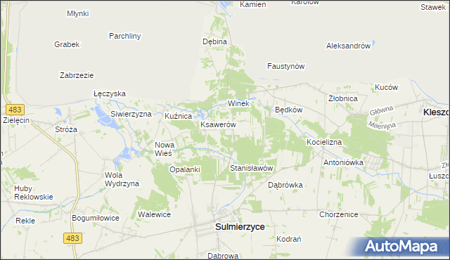 mapa Eligiów, Eligiów na mapie Targeo