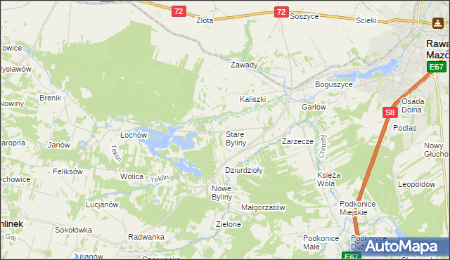 mapa Stare Byliny, Stare Byliny na mapie Targeo