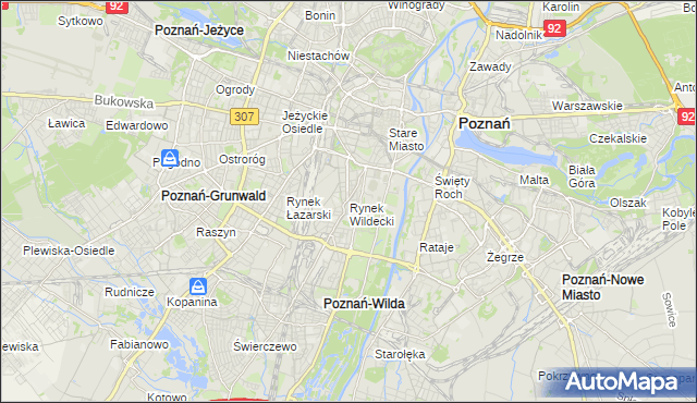 mapa Rynek Wildecki, Rynek Wildecki na mapie Targeo