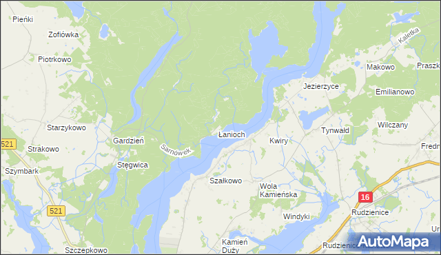 mapa Sarnówek gmina Iława, Sarnówek gmina Iława na mapie Targeo