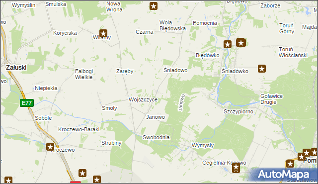 mapa Błogosławie, Błogosławie na mapie Targeo