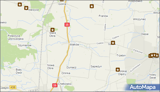 mapa Borzęcice, Borzęcice na mapie Targeo
