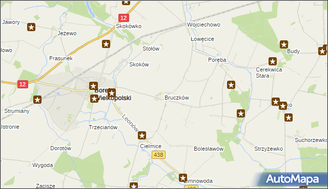 mapa Bruczków, Bruczków na mapie Targeo