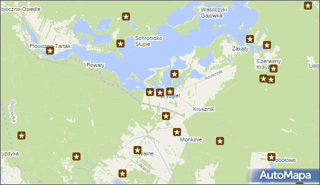 mapa Bryzgiel, Bryzgiel na mapie Targeo
