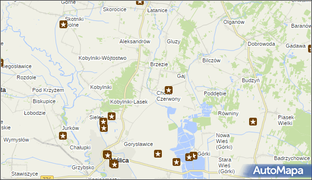 mapa Chotel Czerwony, Chotel Czerwony na mapie Targeo