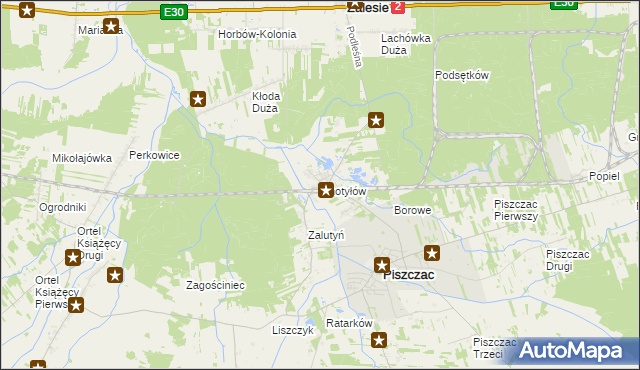 mapa Chotyłów, Chotyłów na mapie Targeo