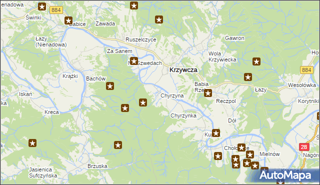 mapa Chyrzyna, Chyrzyna na mapie Targeo