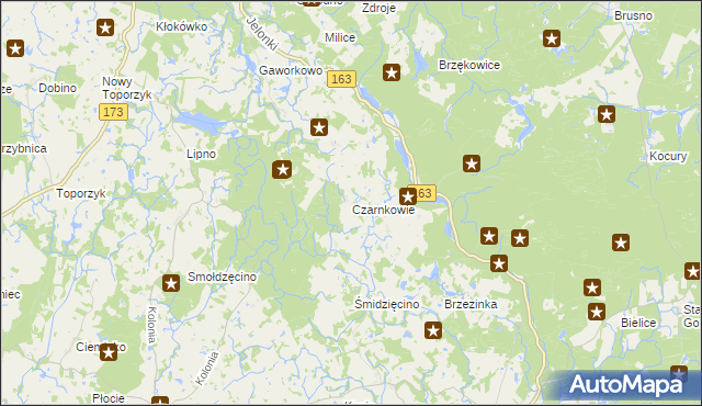 mapa Czarnkowie, Czarnkowie na mapie Targeo