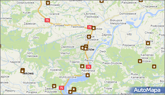 mapa Czchów, Czchów na mapie Targeo