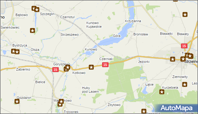 mapa Czerniak, Czerniak na mapie Targeo