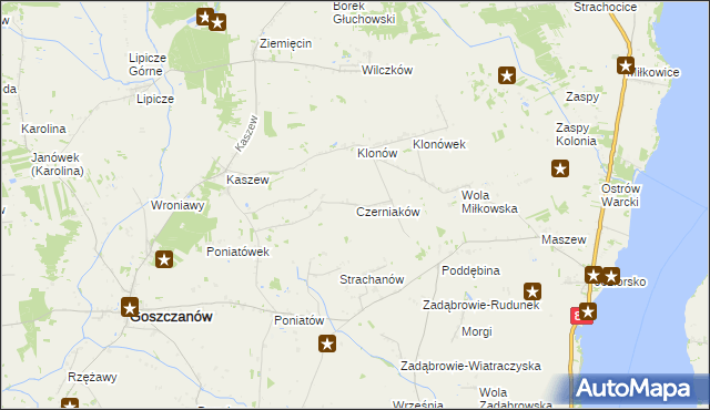 mapa Czerniaków, Czerniaków na mapie Targeo
