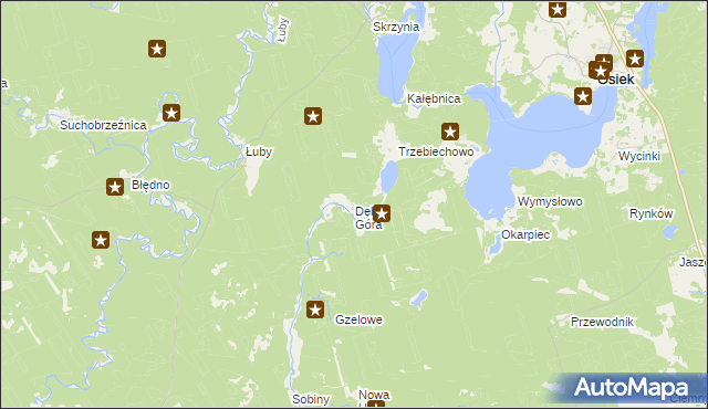 mapa Dębia Góra, Dębia Góra na mapie Targeo