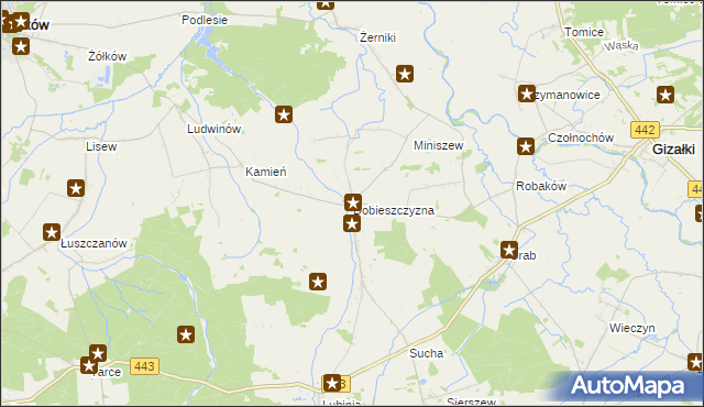 mapa Dobieszczyzna, Dobieszczyzna na mapie Targeo