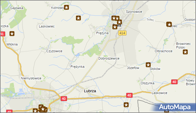 mapa Dobroszewice, Dobroszewice na mapie Targeo