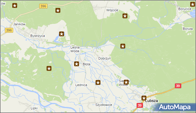 mapa Dobrzyń gmina Lubsza, Dobrzyń gmina Lubsza na mapie Targeo