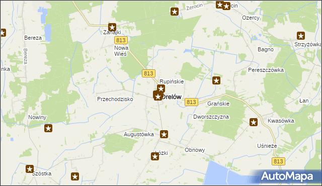 mapa Drelów, Drelów na mapie Targeo