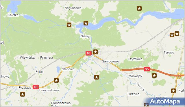 mapa Drwęca gmina Iława, Drwęca gmina Iława na mapie Targeo