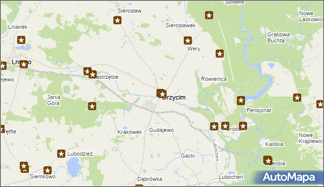 mapa Drzycim, Drzycim na mapie Targeo