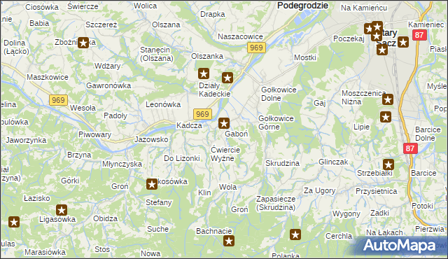 mapa Gaboń, Gaboń na mapie Targeo