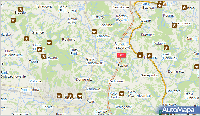 mapa Glinik Charzewski, Glinik Charzewski na mapie Targeo