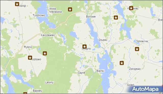 mapa Głogno, Głogno na mapie Targeo