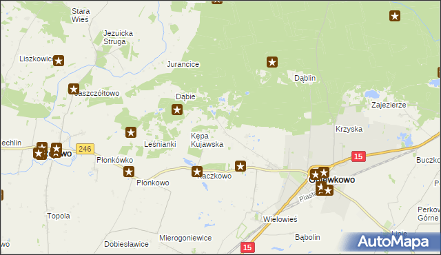 mapa Godzięba, Godzięba na mapie Targeo