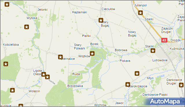 mapa Goniszów, Goniszów na mapie Targeo