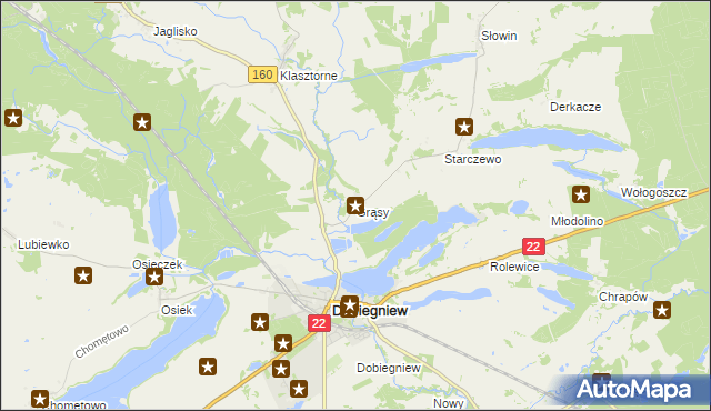 mapa Grąsy, Grąsy na mapie Targeo