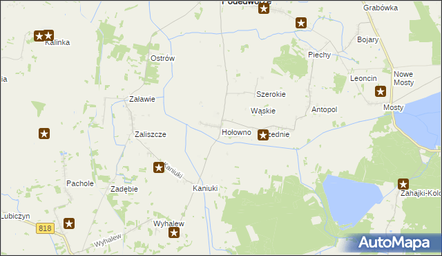 mapa Hołowno, Hołowno na mapie Targeo