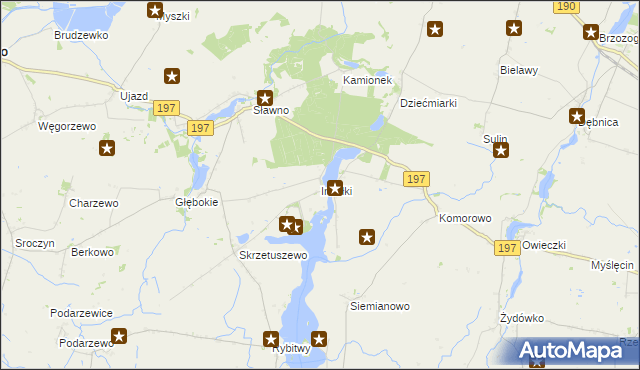 mapa Imiołki, Imiołki na mapie Targeo