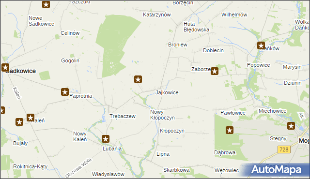 mapa Jajkowice, Jajkowice na mapie Targeo