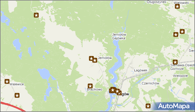 mapa Jemiołów, Jemiołów na mapie Targeo