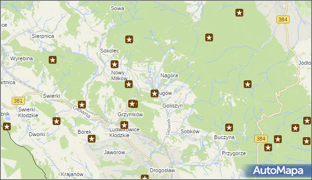 mapa Jugów, Jugów na mapie Targeo