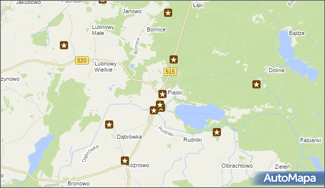 mapa Kamieniec gmina Susz, Kamieniec gmina Susz na mapie Targeo