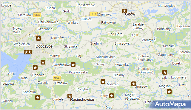 mapa Kędzierzynka, Kędzierzynka na mapie Targeo