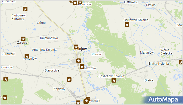 mapa Klarów, Klarów na mapie Targeo