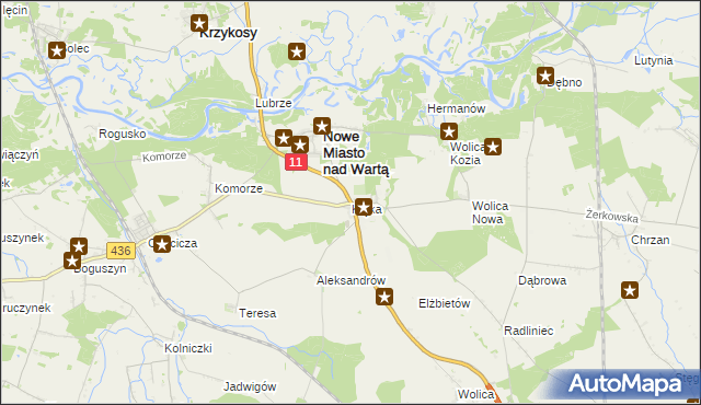 mapa Klęka, Klęka na mapie Targeo