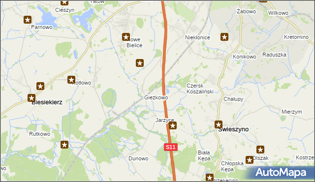 mapa Kłokęcin, Kłokęcin na mapie Targeo