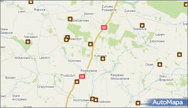 mapa Kobylniki gmina Wyszogród, Kobylniki gmina Wyszogród na mapie Targeo