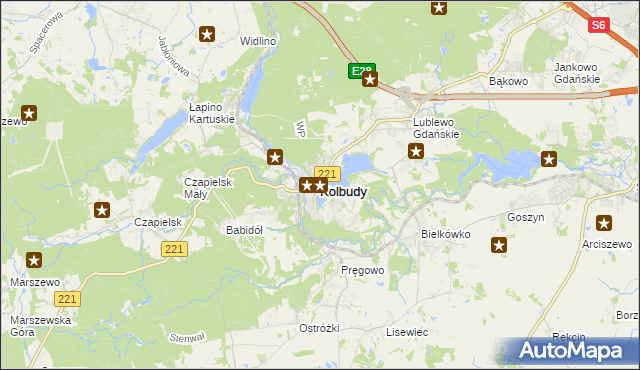 mapa Kolbudy, Kolbudy na mapie Targeo
