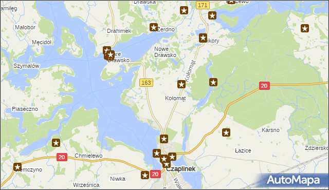 mapa Kołomąt, Kołomąt na mapie Targeo