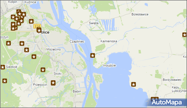 mapa Kolonia Kamieniska, Kolonia Kamieniska na mapie Targeo