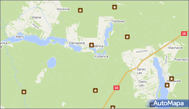 mapa Kopanica gmina Płaska, Kopanica gmina Płaska na mapie Targeo
